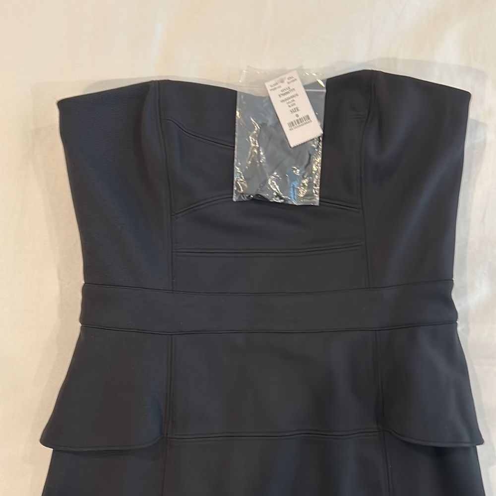 White House Black Market Structured Knit Peplum Dress Size 0
